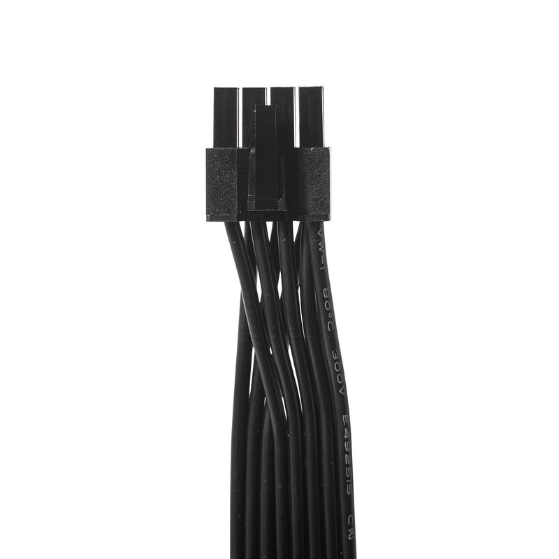 Certusfun PCIE Cable for Corsair, 65CM Male to Male 8 Pin to 6+2 Pin GPU Power Cable for Thermaltake, ARESGAME Modular Power Supply (25'') (Black 16AWG) - Image 3
